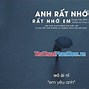 Ngày Mà Anh Biết Nhớ Thương Một Người